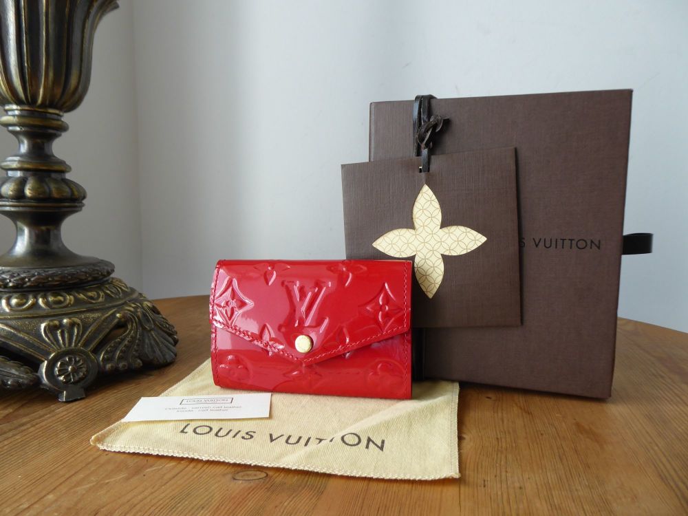 Louis Vuitton Key Holder Multicles 4 Monogram Vernis Cerise Cherry in  Patent Leather with Brass - US