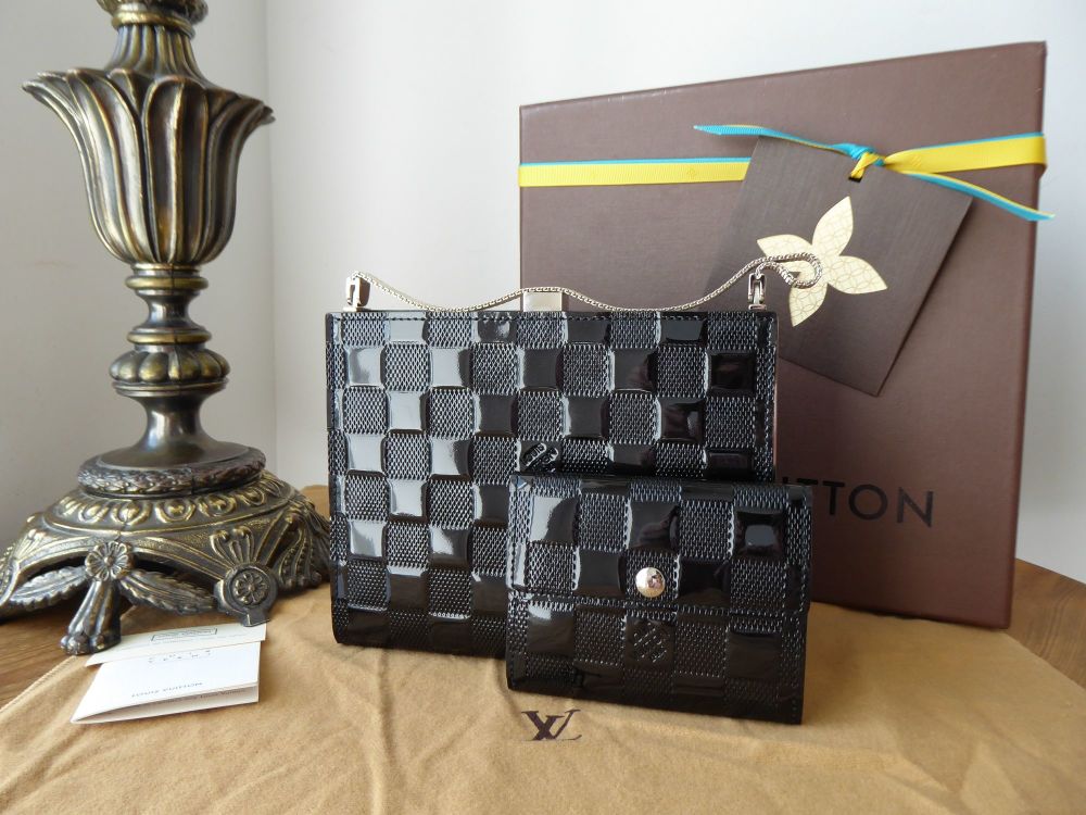Lot - Louis Vuitton Ange Damier Vernis Pm Patent Leather