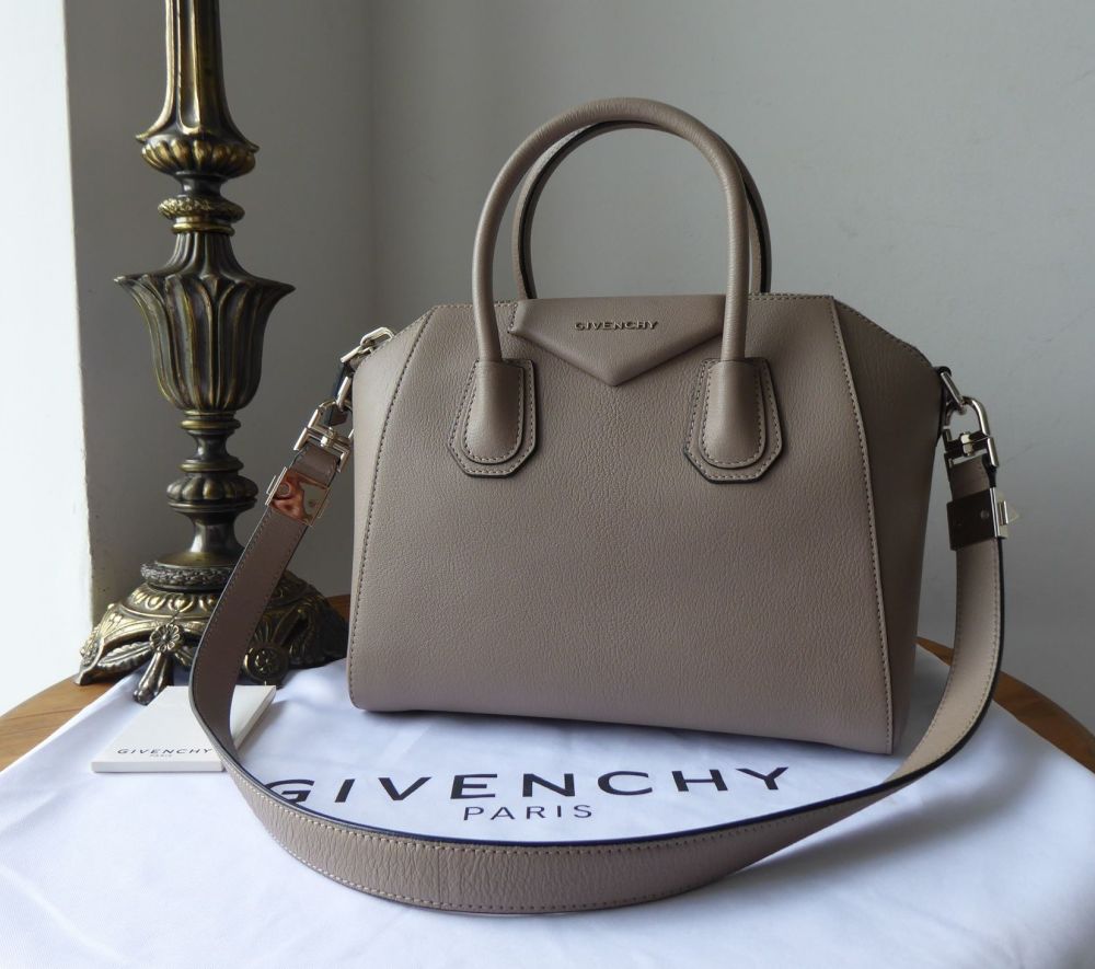 Givenchy Antigona Sugar Small Shoulder Bag in Mastic Goatskin - SOLD