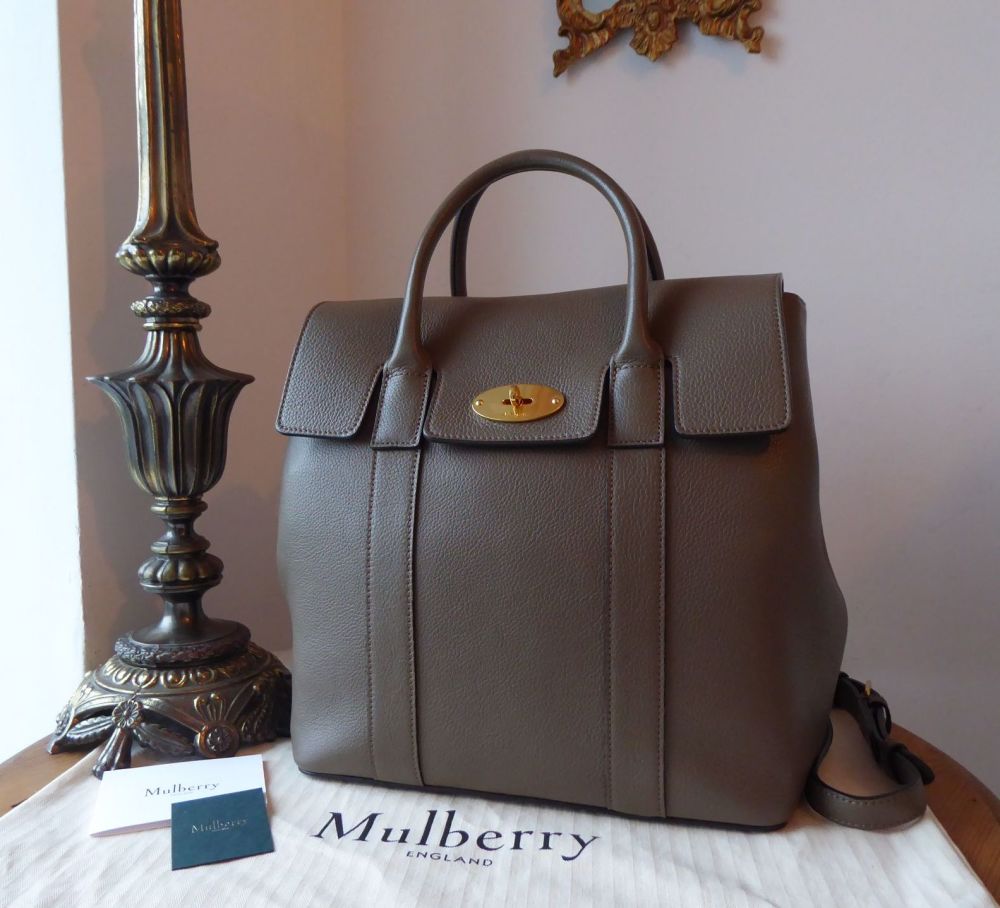 Mulberry Bayswater Backpack in Clay Small Classic Grain Leather with Felt Multi Liner - SOLD