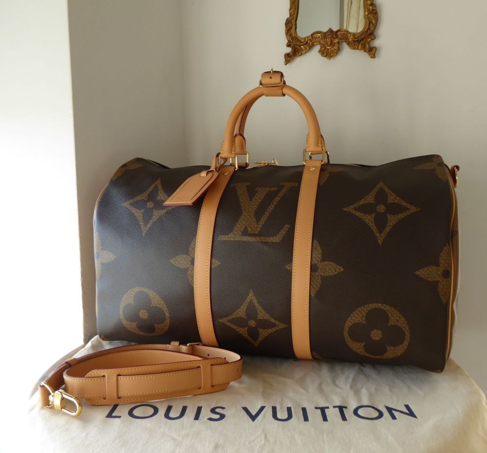 Louis Vuitton Limited Edition Keepall 50 Bandoulière in Giant Monogram  Reverse - SOLD
