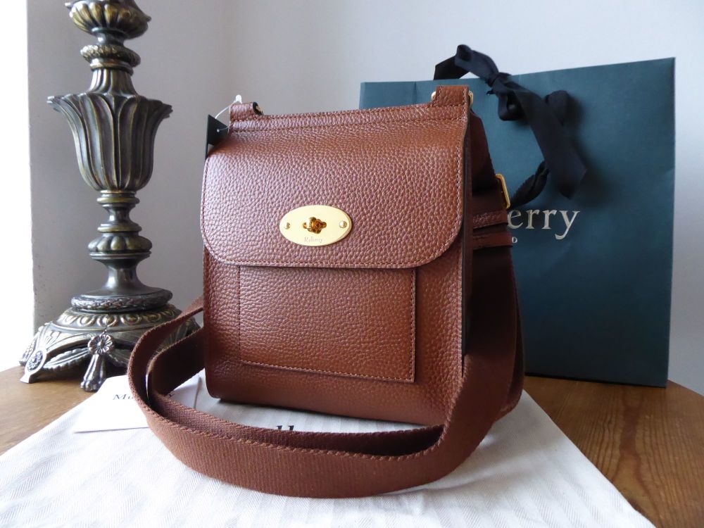 Mulberry Small Antony in Oak Grained Vegetable Tanned Leather - New