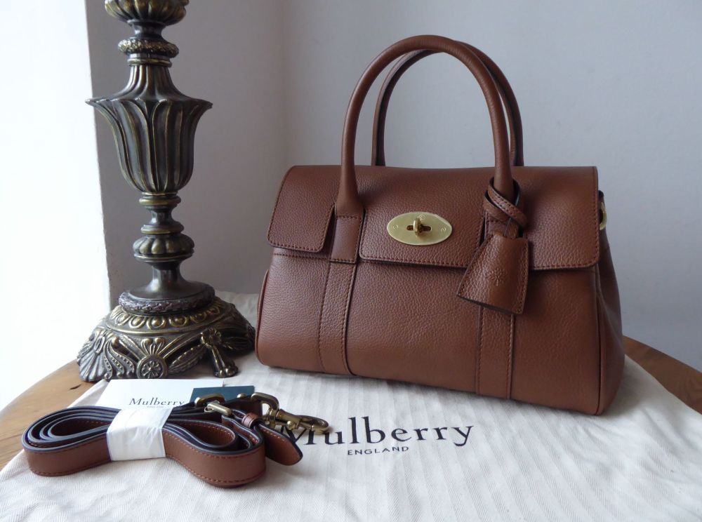 Mulberry Small Bayswater Satchel in Oak Classic Grain Leather -  SOLD