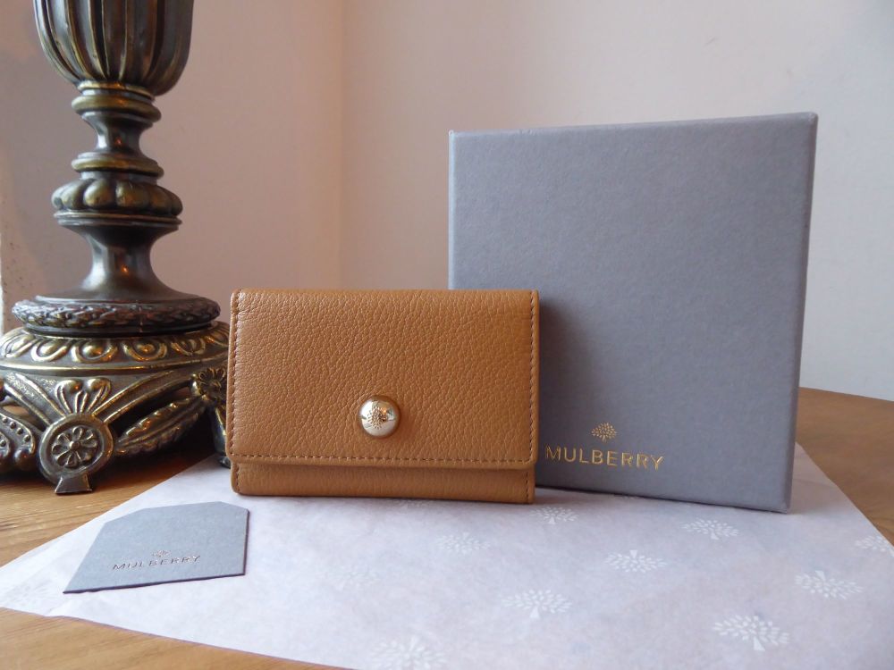 Mulberry Dome Rivet Key Case in Deer Brown Glossy Goat - SOLD