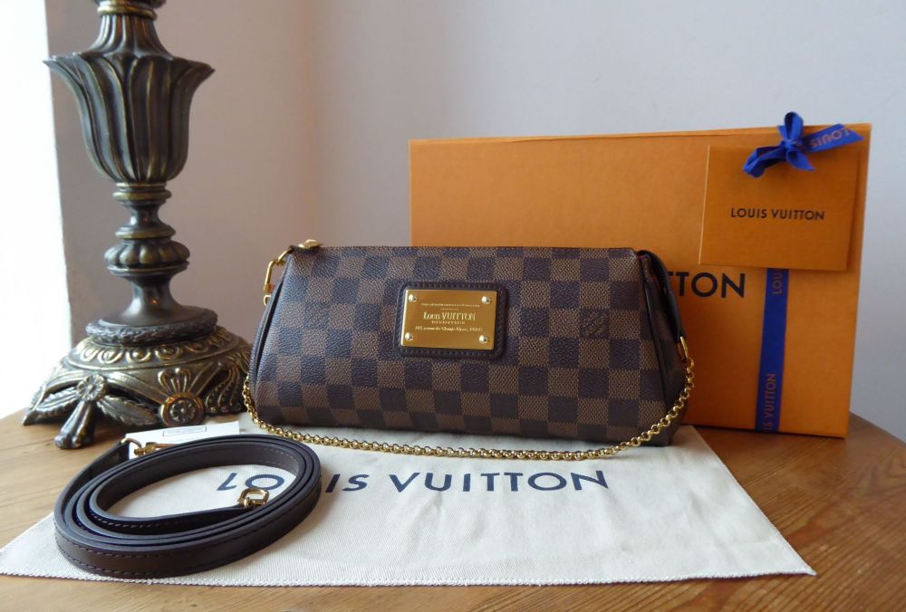 Louis Vuitton Eva Shoulder Clutch in Damier Ebene - SOLD