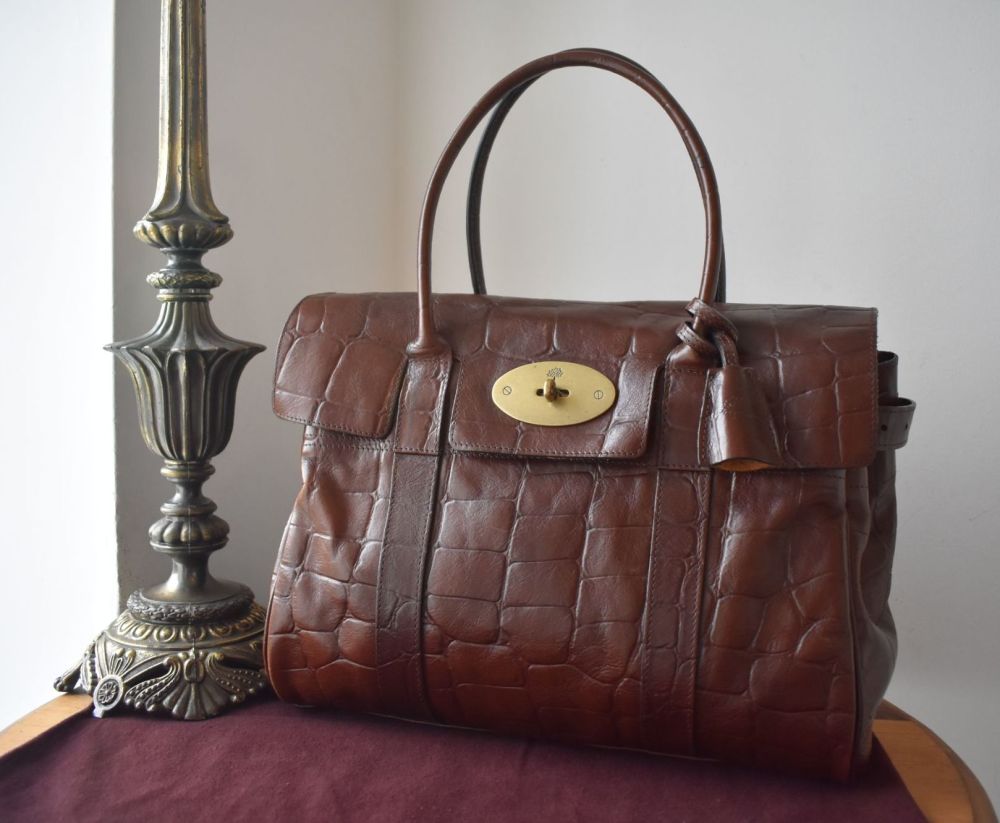 Mulberry Classic Heritage Bayswater in Chocolate Congo Leather 