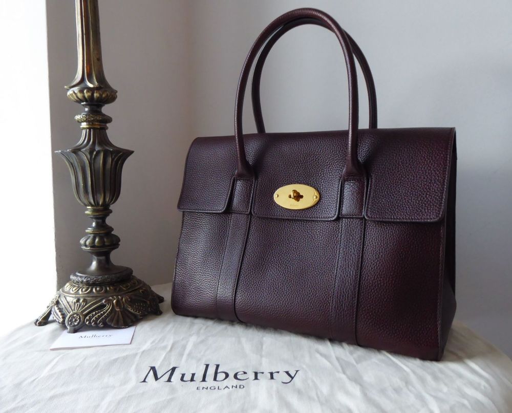 Mulberry Coca Bayswater in Oxblood Grained Vegetable Tanned Leather - SOLD