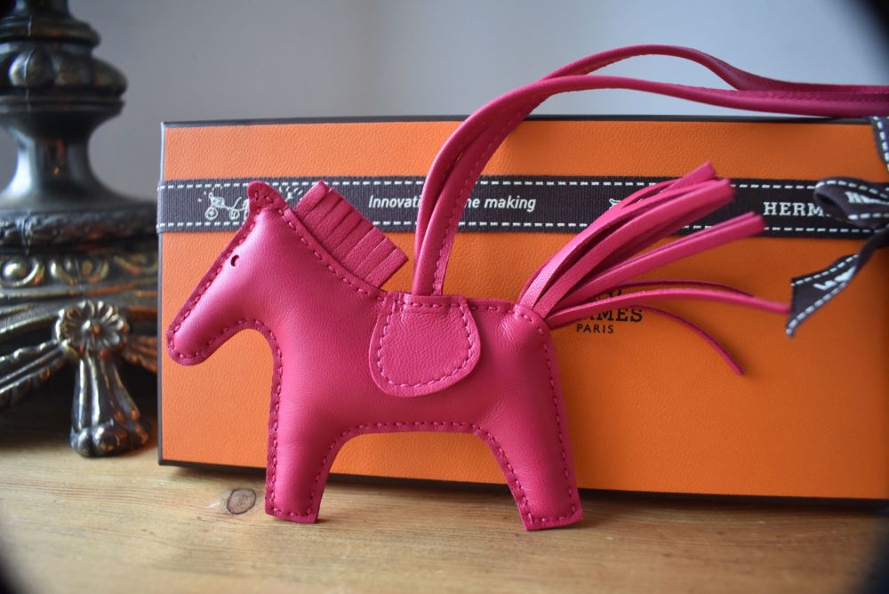 Hermés Rodeo PM Horse Bag Charm in Rose Mexico - SOLD