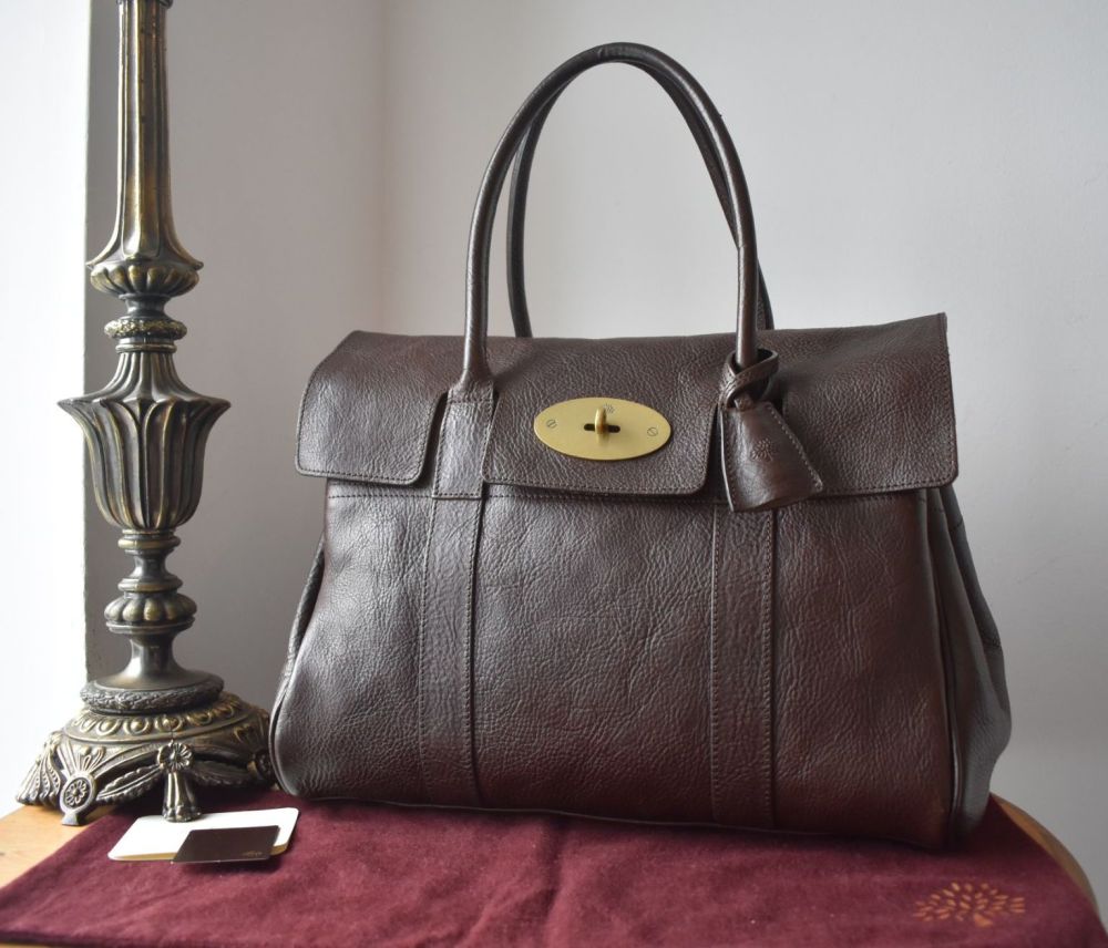 Mulberry Classic Heritage Bayswater in Chocolate Natural Vegetable Tanned Leather - SOLD
