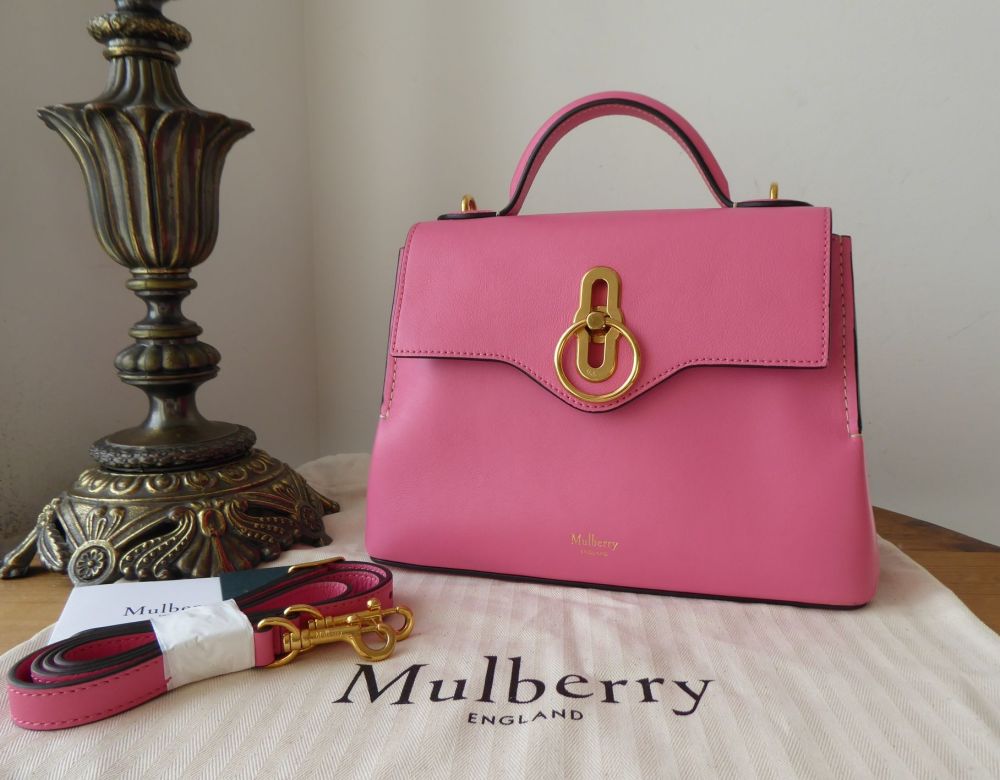 Mulberry Mini Seaton in Geranium Pink Silky Calf - SOLD