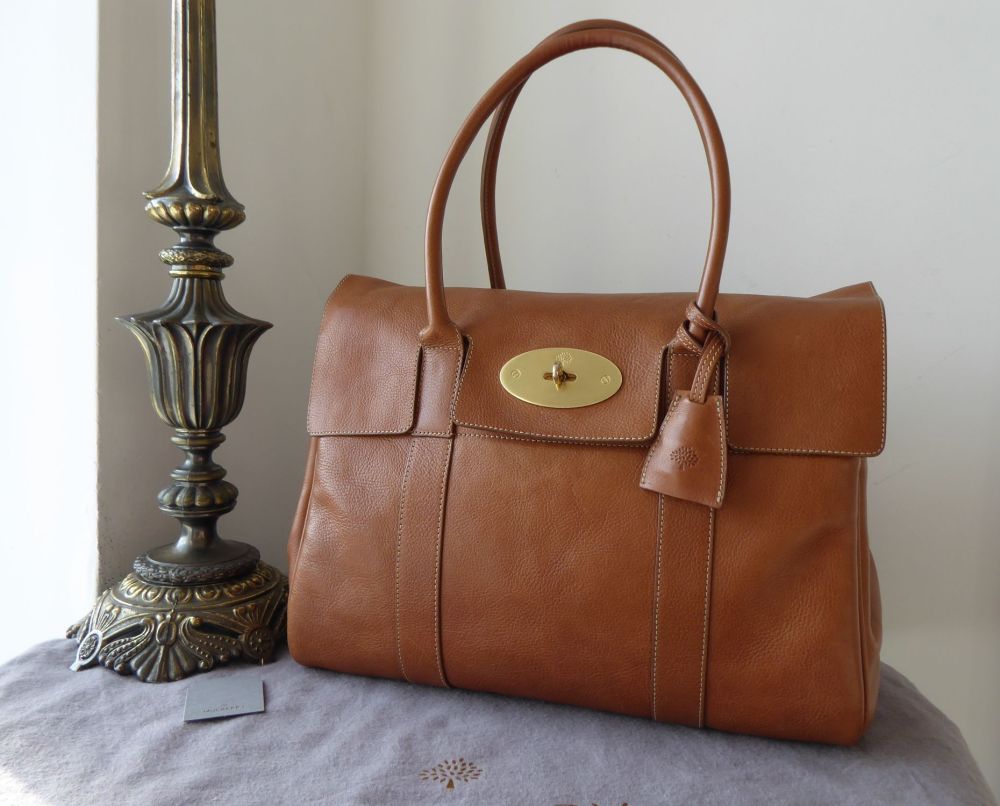Mulberry Classic Heritage Bayswater in Oak Natural Vegetable Tanned Leather with Feature Heart Liner - SOLD
