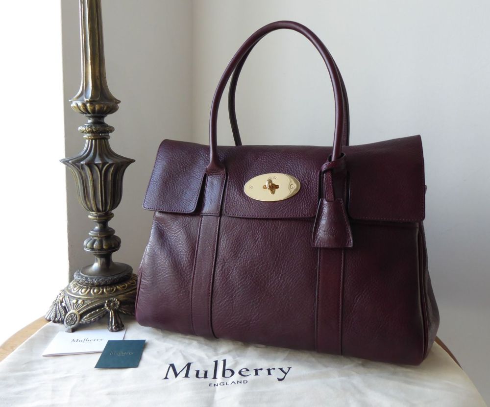 Mulberry Classic Heritage Bayswater in Oxblood Natural Coloured Vegetable Tanned Leather  - SOLD