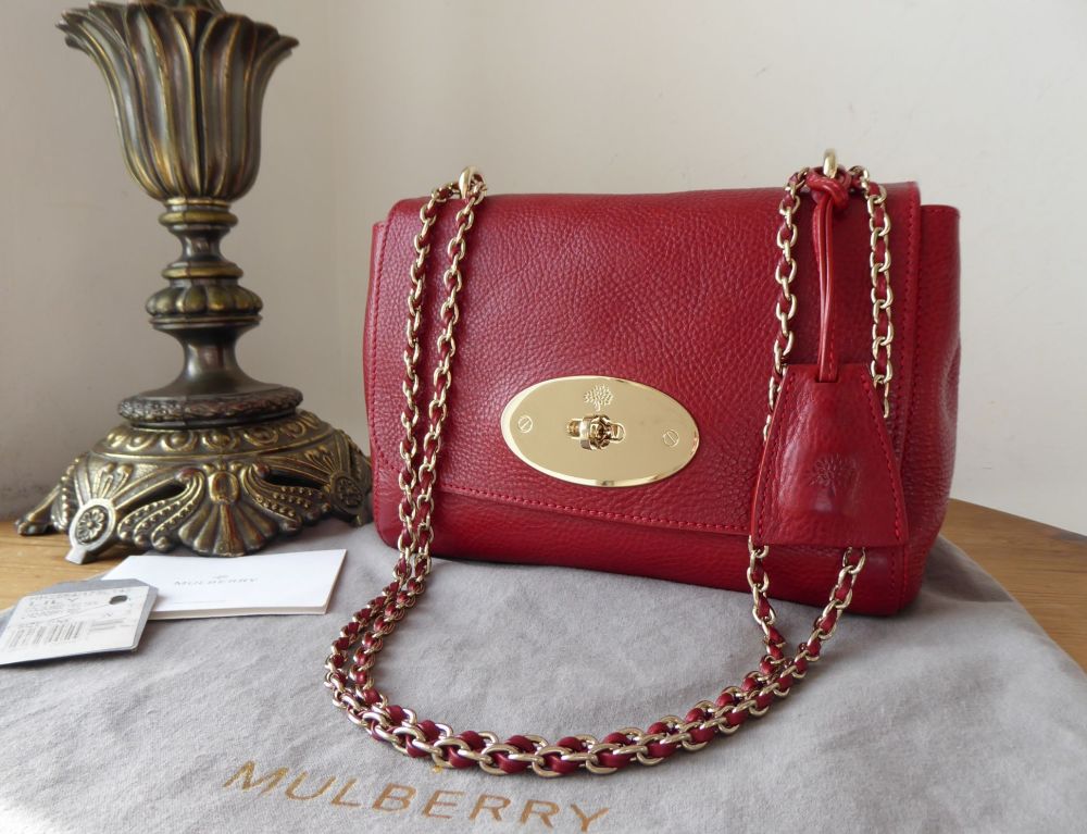 Mulberry Regular Lily in Poppy Red Coloured Vegetable Tanned Leather