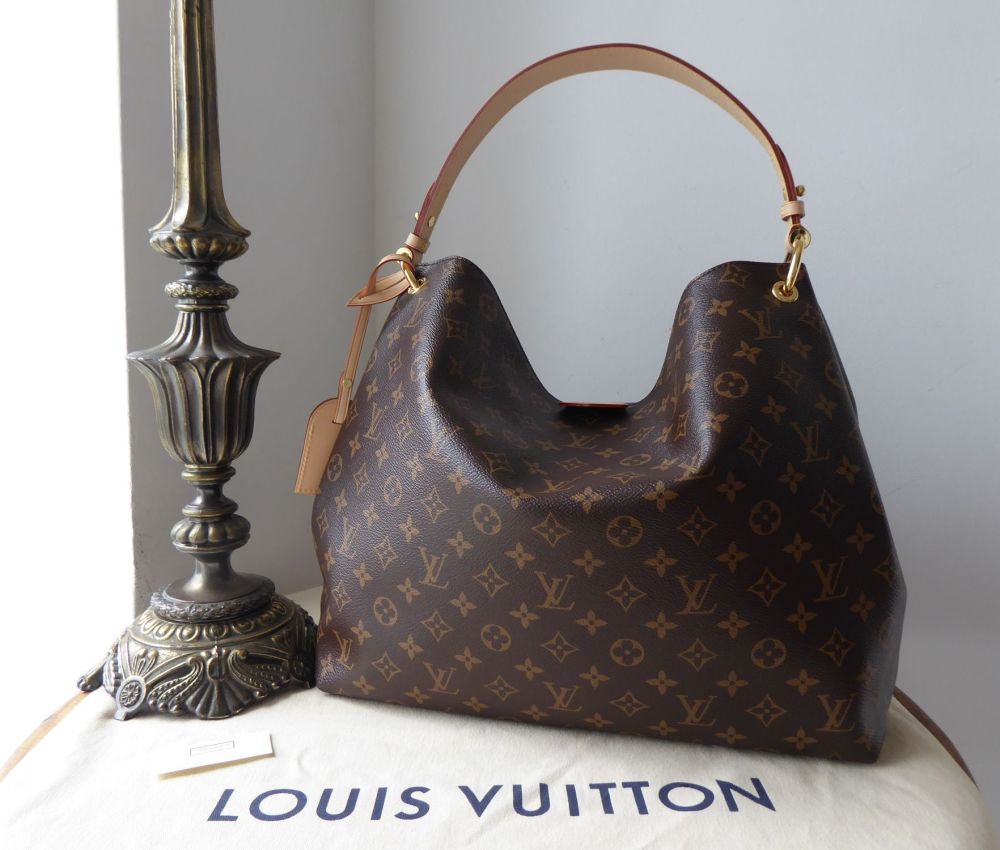 Discover Louis Vuitton Graceful MM: The Graceful MM hobo in classic  Monogram canvas is an extra-roomy yet…
