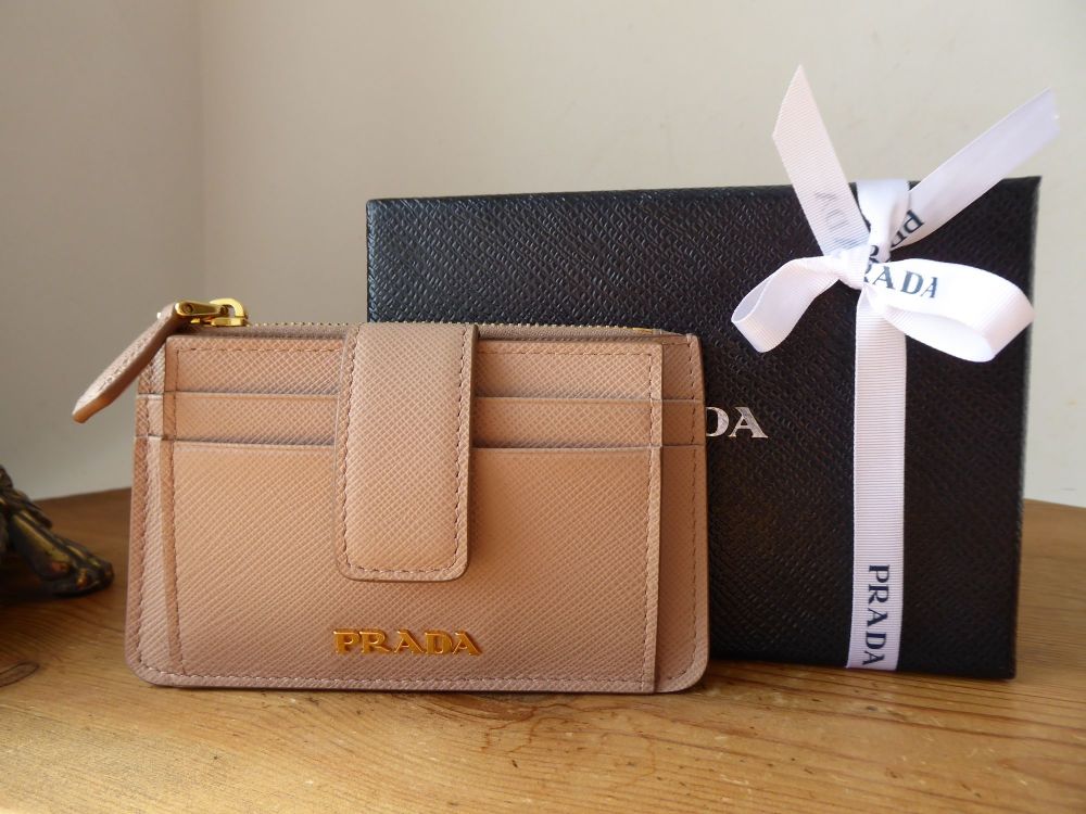 Prada Women's Saffiano Leather Card Holder