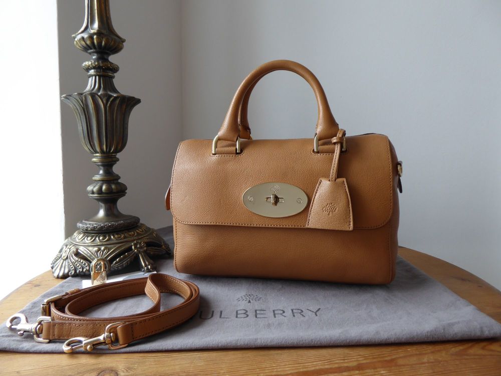 Mulberry Small Del Rey in Deer Brown Glossy Goat Leather
