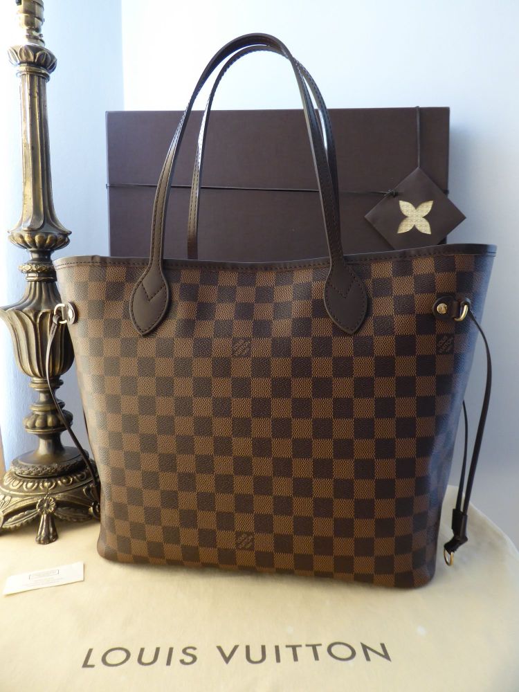 Louis Vuitton Neverfull MM in Damier Ebene without Zip Pouch