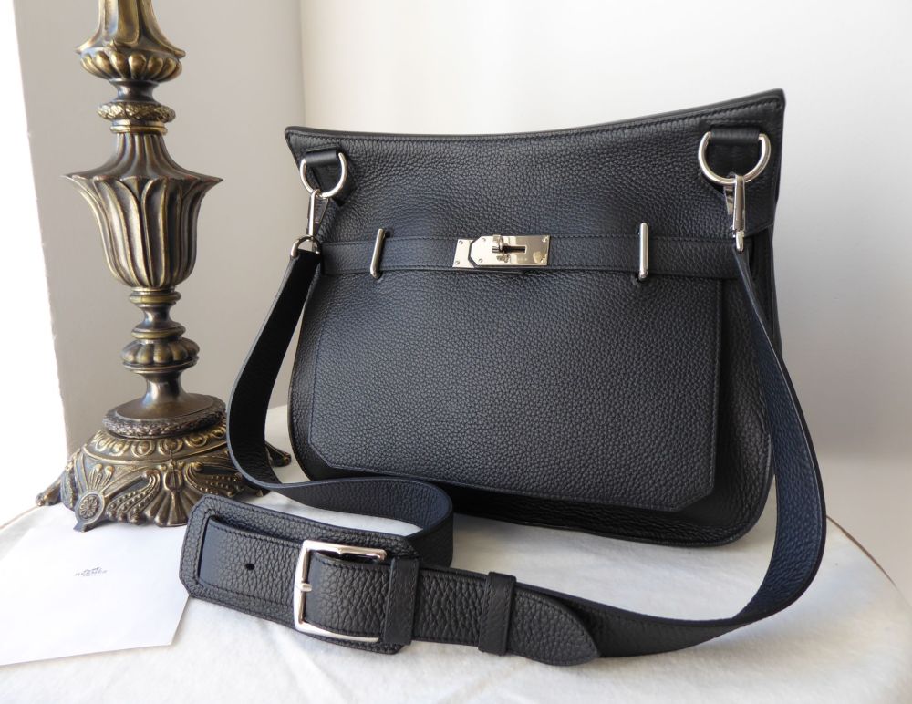 Hermés Jypsière 34 In Black Taurillon Clemence Leather with Palladium Hardware - SOLD