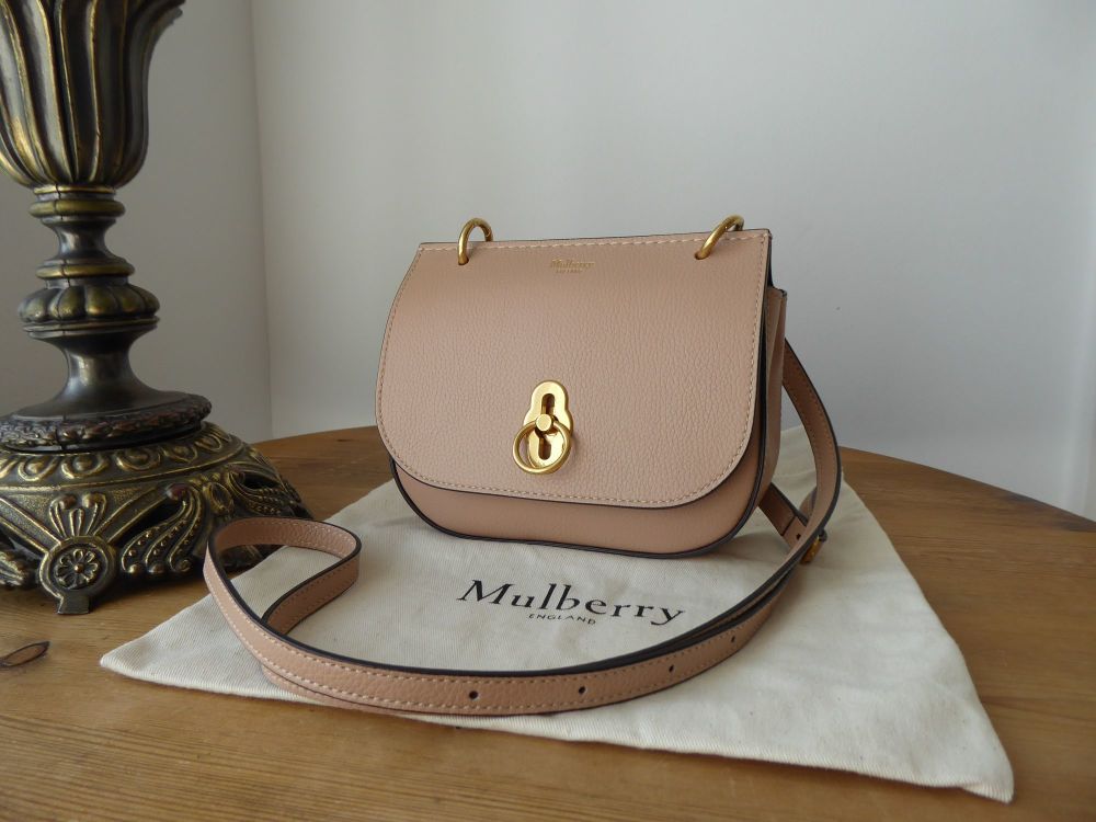Mulberry Mini Amberley Satchel in Rosewater Small Classic Grain Leather  - SOLD