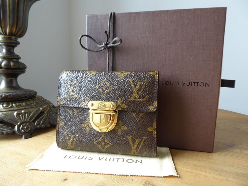 Louis Vuitton Joey Wallet Purse in Monogram Canvas & Crossgrain Leather - SOLD