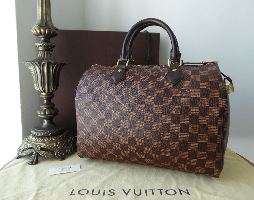 Authentic Louis Vuitton Speedy 30 Damier Ebene