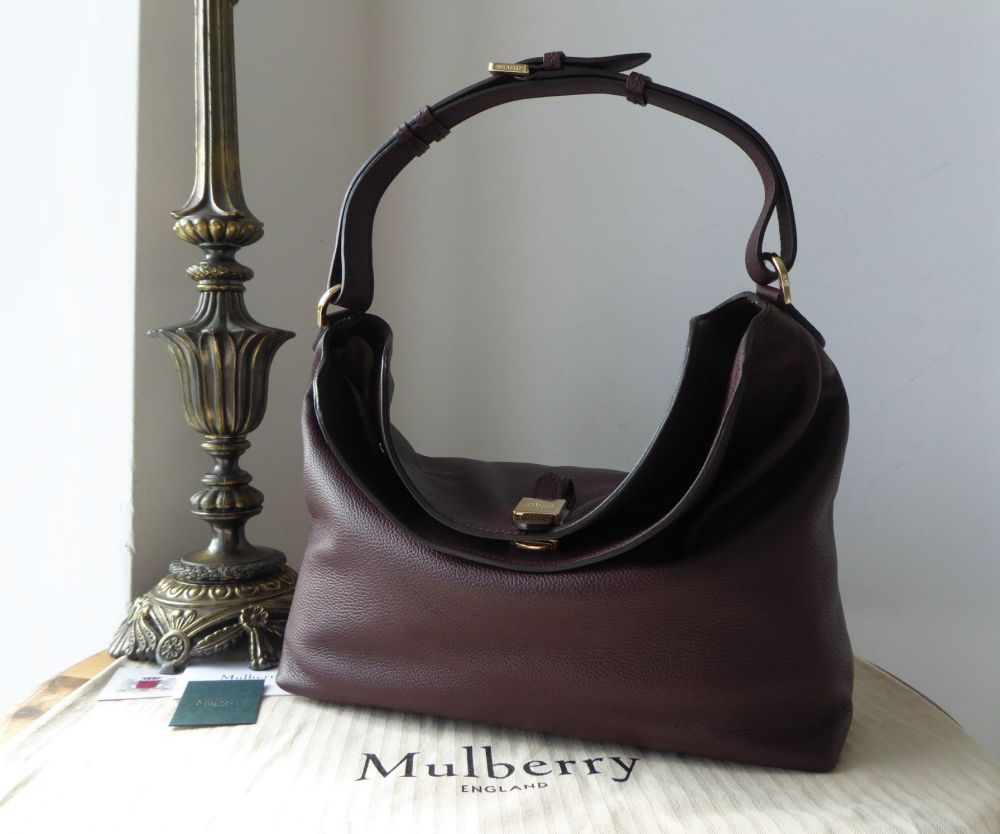 Mulberry Tessie Hobo in Oxblood Classic Grain Leather - SOLD