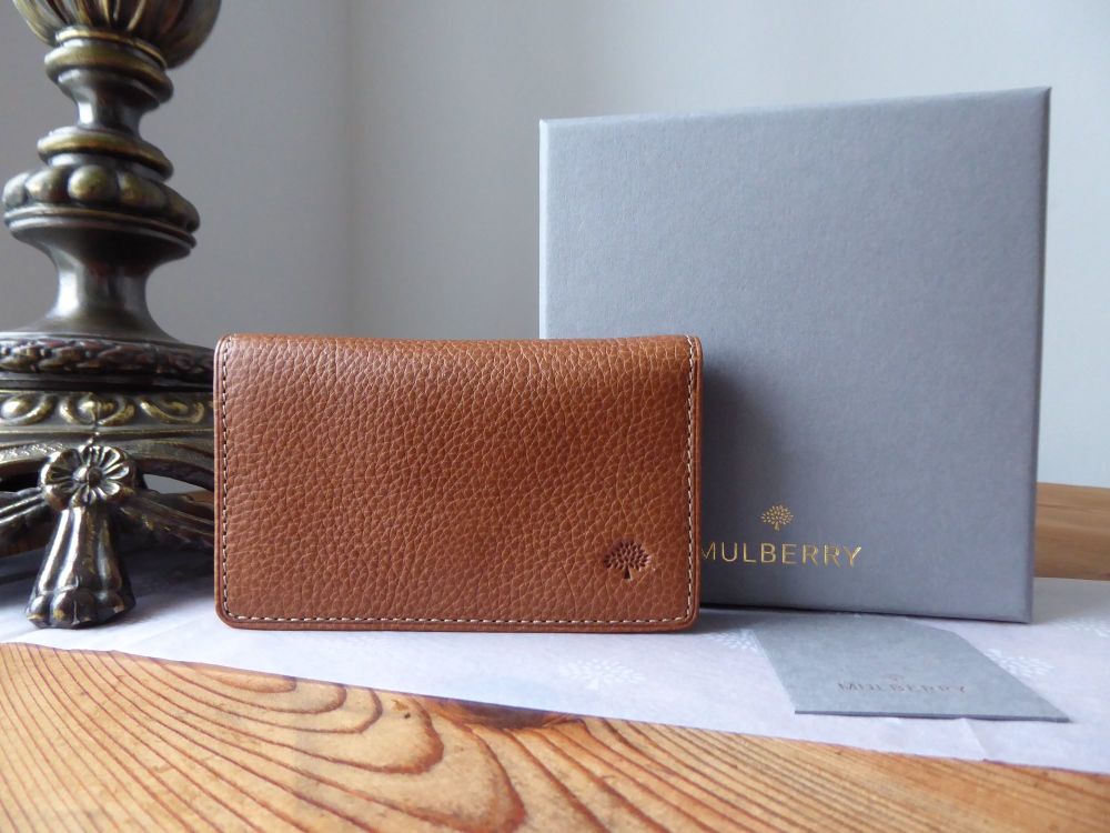 Mulberry Card Case in Oak Natural Vegetable Tanned Leather - SOLD