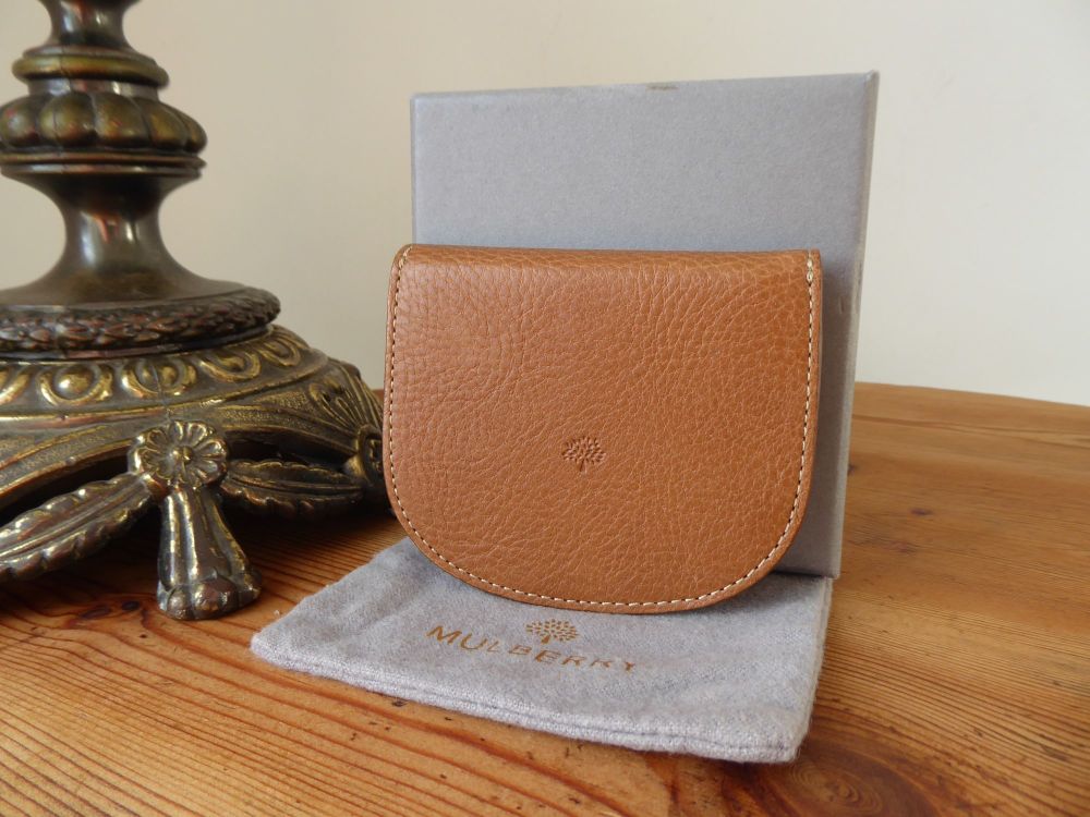 Mulberry Horseshoe Flap Over Coin Tray Purse in Oak Natural Vegetable Tanned Leather - SOLD