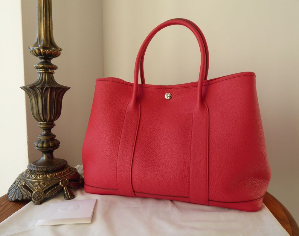 Hermés Garden Party 36 in Bougainvillier Bougainvillea Pink Vache Country Leather - SOLD