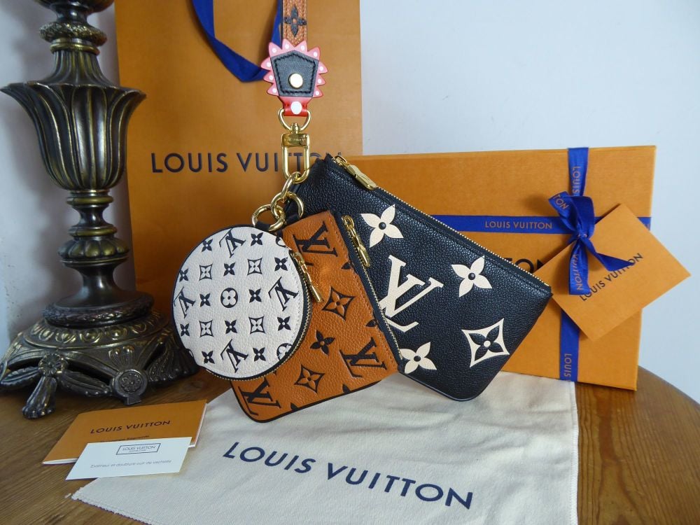 Louis Vuitton Crafty Trio Pouch in in Monogram Empreinte - As New