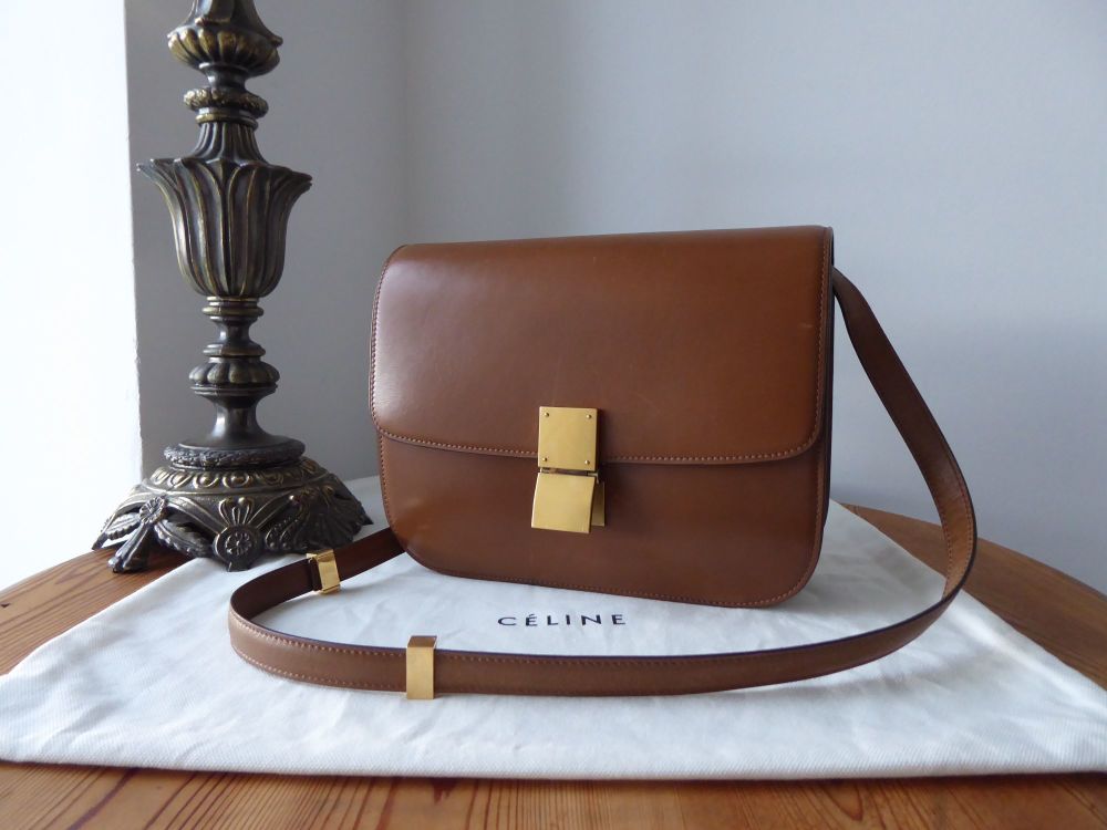 CÉLINE Medium Classic Bag in Camel Box Calfskin - SOLD