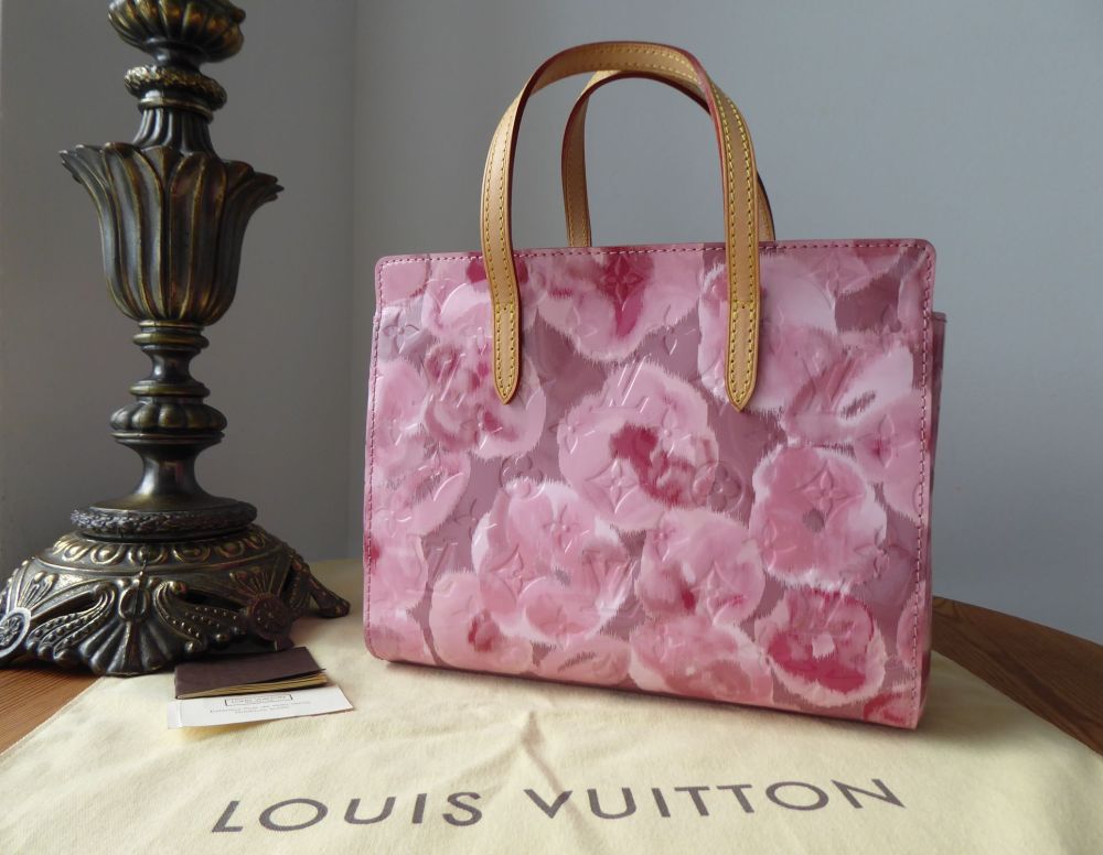 Louis Vuitton Rose Velours Monogram Vernis Catalina BB Bag - Yoogi's Closet