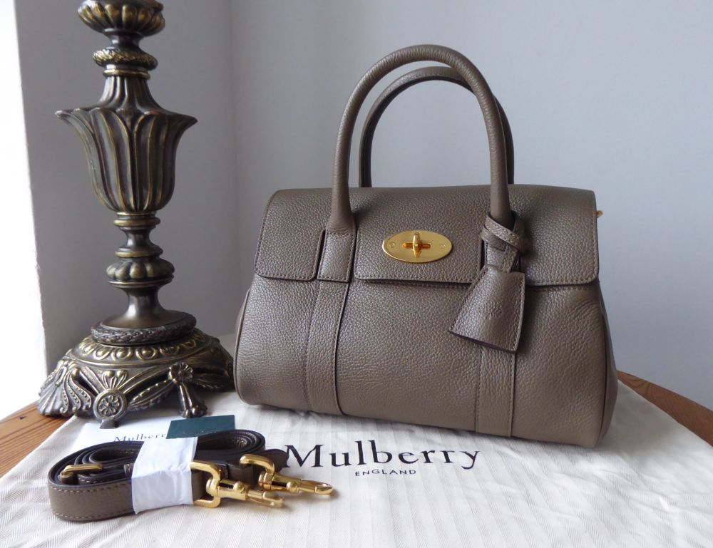 Mulberry Classic Soft Small Bayswater Satchel in Clay Small Classic Grain -