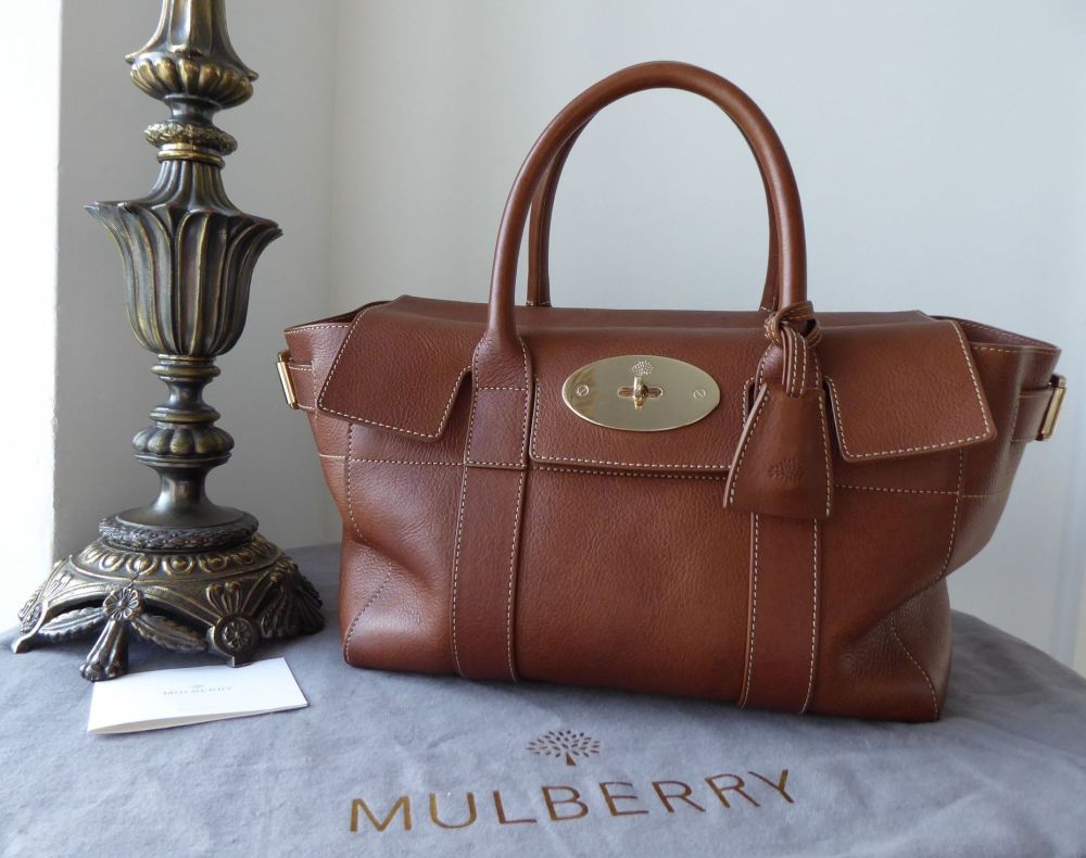 Mulberry Bayswater Small Buckle Bag in Oak Natural Vegetable Tanned Leather - SOLD