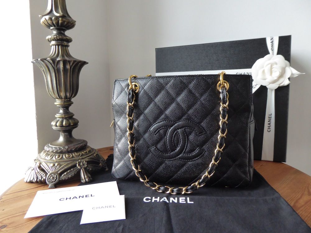 Chanel Classic Petit Timeless Tote PTT in Black Caviar with Gold Hardware -  SOLD