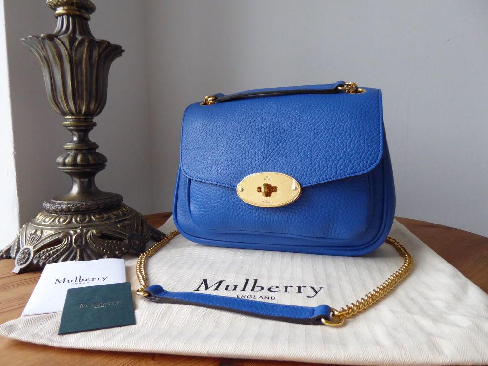 Mulberry Crossbody Purse Handbag in Navy Leather Small 