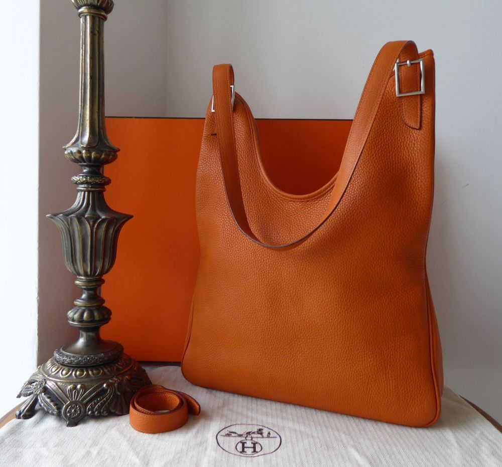 Hermés Masai PM in Orange Clemence Leather 