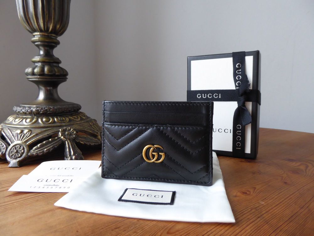 Gucci marmont discount card case black