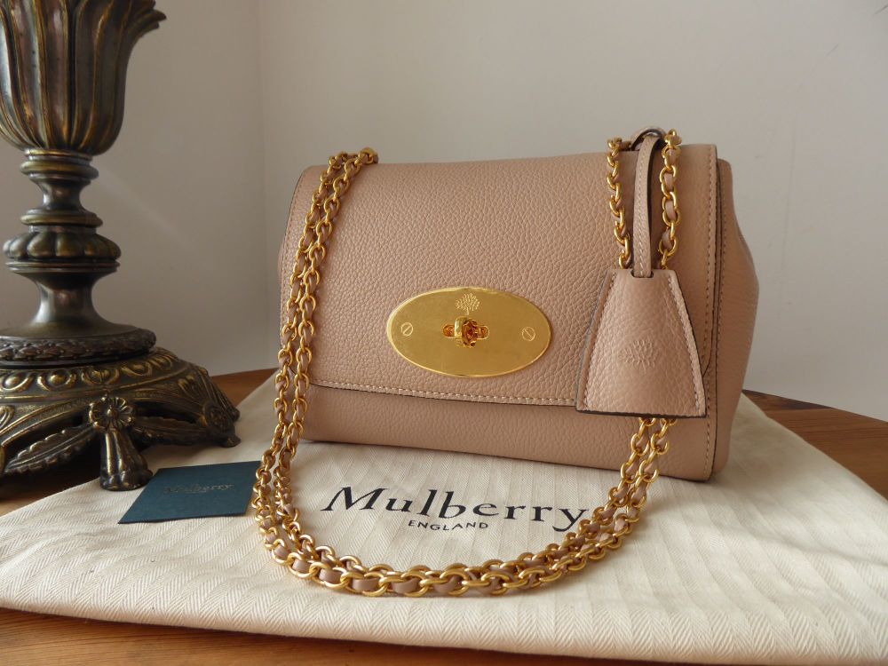 Mulberry Regular Lily in Rosewater Small Classic Grain and Felt Liner - New