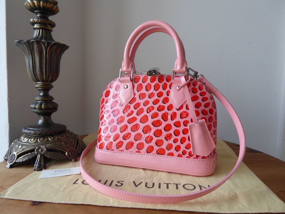 Louis Vuitton Limited Edition Alma BB Jungle Palm Dots in Sugar Pink &  Poppy Vernis - SOLD