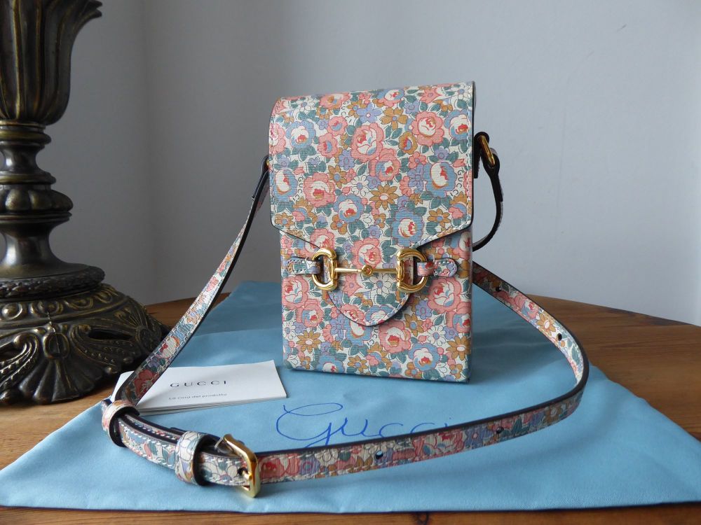 Gucci X Liberty London Limited Edition Floral Horsebit 1955 Mini Bag Pouch - SOLD