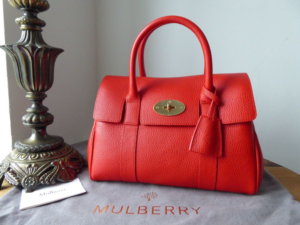 Mulberry Classic Small Bayswater in Fiery Spritz Goat Printed Calf without 