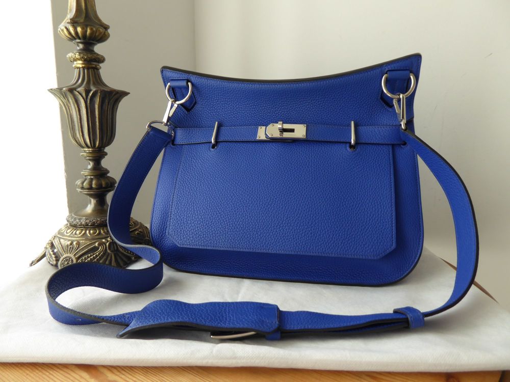 Jypsiere 34 Bleu de Prusse Taurillon Clemence PHW, Used & Preloved Hermes  Shoulder Bag, LXR USA, Blue