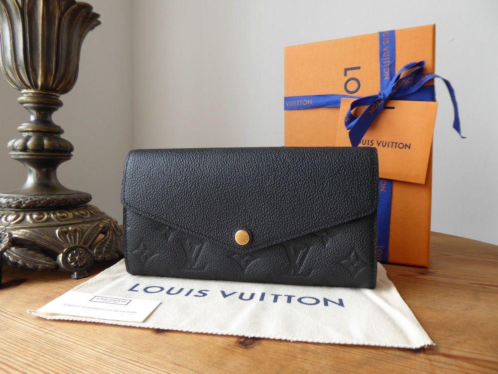 Louis Vuitton Sarah Continental Flap Purse Wallet in Monogram Empreinte  Noir - SOLD
