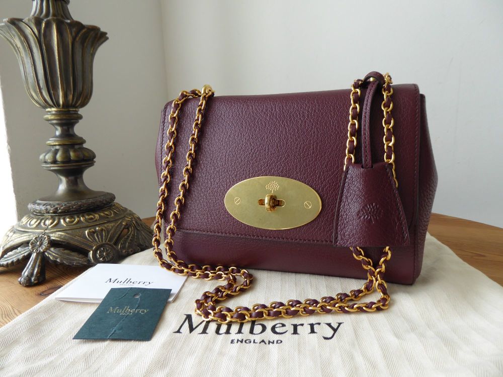 Mulberry Regular Lily in Burgundy Goat Textured Calf Leather - SOLD