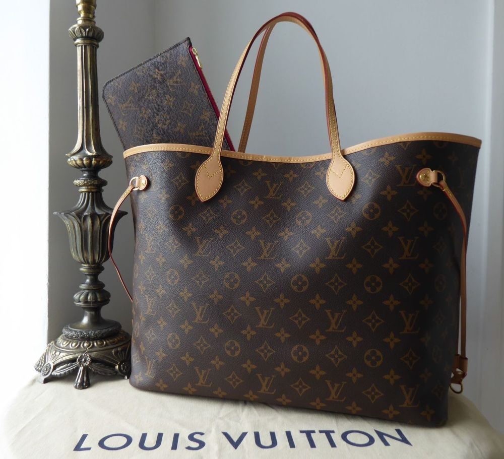 Louis Vuitton Neo Neverfull Monogram GM Pivoine Lining in Toile
