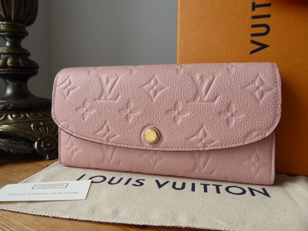 Louis Vuitton Emilie Continental Flap Wallet in Rose Poudre Empreinte