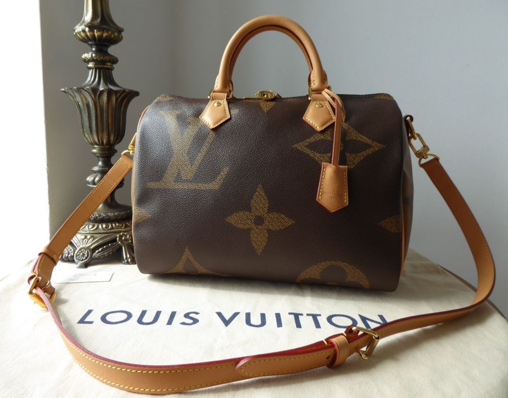 Louis Vuitton Reverse Monogram Giant Canvas Speedy Bandouliere 30 Bag Louis  Vuitton