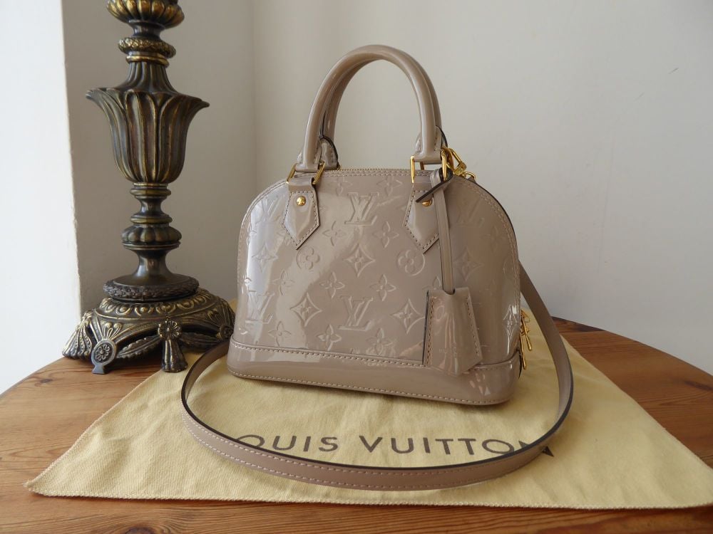 Louis Vuitton Alma BB in Galet Monogram Vernis 