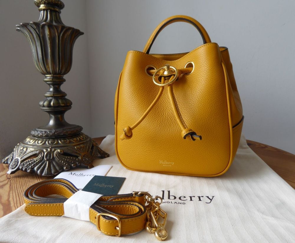 Mulberry Small Hampstead in Deep Amber Classic Grain Leather - New 